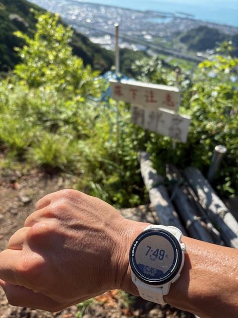 チェックポイント３）朝鮮岩７時４９分！眺めは最高！<br>