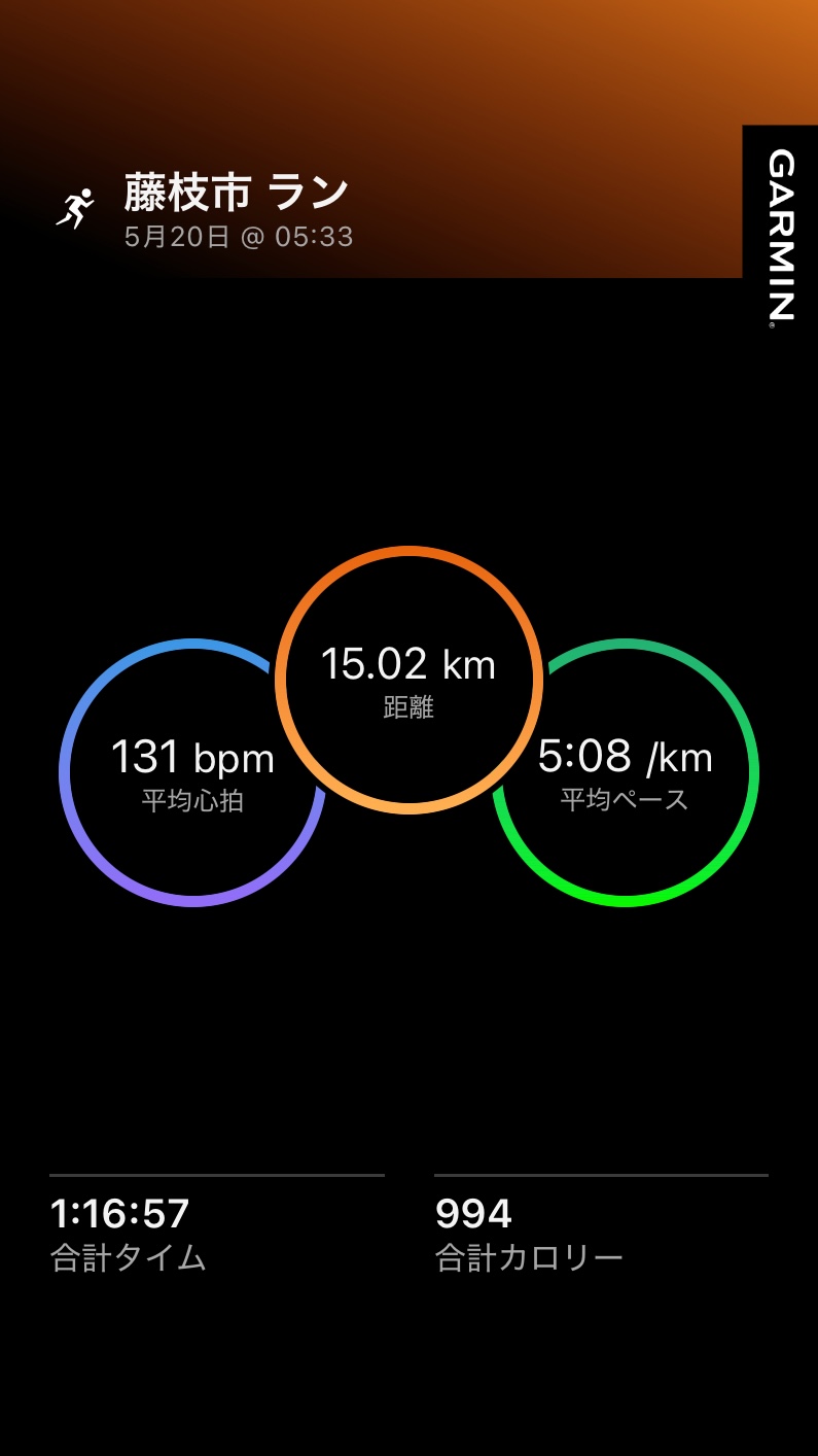 こっちが朝のジョギングです！ベースはジョギングです！ベースがないと<br>高強度の練習ができません！<br>