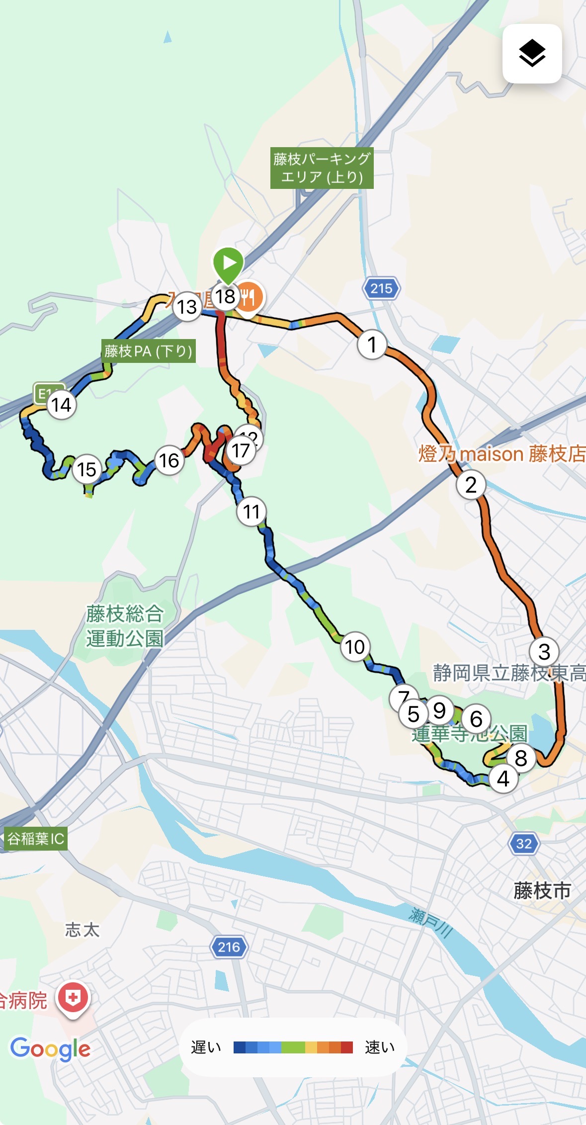 こんにちは！

東海地方も梅雨入りしましたがまだそんな感じはしませんが、
来週には梅雨みたいな天候が多くなるのかなと思っています。

先日、日曜日の朝活はのんびりと里山をグルグルしてきました！

蓮華寺公園までロード（３km）蓮華寺の不整地を登ったり降ったりして足腰に
ロードとは違った刺激を加えて、
さらに清水寺へのハイキングコースへ！
この時期は、ほとんどの人がハイキングしないので
草がボーボーでまるで藪漕ぎ( ´Д`)y━･~~

ノースリーブで走っていたので気持ち的に痒くたまりませんd(￣ ￣)

でも、久々の山でしたので楽しく山の中は木々でとても涼しく心地よく走ることが
できました。やはり、良いですね( ◠‿◠ )
家の近くを通り、別のルートで清水貯水槽タンクまで登り！農道を２kmを下り
ゴール！！約18kmで獲得標高680mでした。

2時間ちょっとの道のりでした！！

ロードは同じ箇所に刺激が入り続けますが、
トレイルは色々なサーフェスがありますので１箇所に集中することなく満遍なく
刺激が入り鍛えることができます。（メリット）
不整地を走るので怪我するリスクもありますので、レース前は要注意ですね( ＾∀＾)

近所の里山も調べるとたくさんあるので
時間を作って挑戦してみたいですね！

インスタで粟ケ岳をで」トレーニング動画が上がっているので
近いうちに挑戦してみたいですね。

ロードとトレイルをうまく融合して総合的能力をコツコツと伸ばして
６０歳になっても元気よく走れるように
飽きることなくやり続けたいですね。

【ONTAKE100】まであと5週間5日！